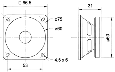LAAJAKAISTAELEMENTTI VISATON FRS 7 4 OHM - Laajakaistaelementit - FRS7-4OHM - 2
