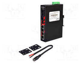 SWITCH POE ETHERNET - HALLITSEMATON - PORTTIEN LUKU: 6 - 48÷55VDC - Teollisuusverkot - LNP-0602-M - 2