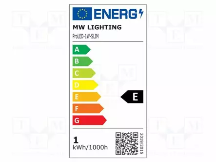 LED - VALKOINEN - 6500K - 360MW - 55LM - IP66 - 165° - DIODIEN LM: 1 - 2835 - LED nauhat ja modulit - PROLED-1W-SLIM - 2