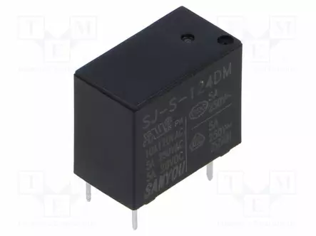 RELE - SPST-NO - UKELAN: 24VDC - 12A - 10A/250VAC - Pienoisreleet - SJ-S-124DM - 1