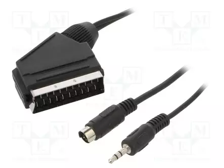 KAAPELI - 5M - MUSTA - PVC - Muut audio-videokaapelit - CCV-4444-5M - 1