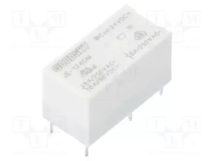 RELE - SPST-NO - UKELAN: 24VDC - 8A/250VAC - JE - Pienoisreleet - JE-124DM - 1