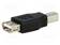 ADAPTERI - USB 2.0 - USB A RASIA,USB B PISTOKE - USB kaapelit ja adapterit - USB-AFBM - 1
