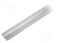 ALUMIINIPROFIILI LED-NAUHOILLE - LUONNOLLINEN - L: 1M - GROOVE10 - ALUMIINI - Profiilit LED nauhoille - TOP-GROOVE10-1M - 1