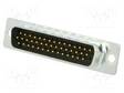 LIITIN: D-SUB HD - PIN: 44 - PISTOKE - UROS - JOHTOON - JUOTETTAVA - D liittimet - HDS-44-M-T-B-M - 1