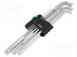 KUUSIOKOLOAVAINSARJA - 9KPL - Kuusiokolo- ja TORX avaimet - WERA.950PKLS9SM - 2