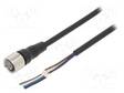 KAAPELI: ANTUREITA/AUTOMATIIKKAA VARTEN - M12 - PIN: 4 - SUORA - 4A - Teollisuus anturikaapelit - XS2FM12PVC4S2M - 1
