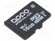 MUISTIKORTTI - MICROSDHC,MLC - 16GB - TEOLLISUUS--40÷85°C - Muistikortit - WPMSD016G-PFISM - 1