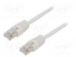 PATCH KAAPELI - F/UTP - CAT: 5E - RJ45-PISTOKE,MOLEMMIN PUOLIN - LANKA - RJ45 Ethernet kaapelit - PP22-5M - 1