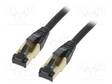 PATCH KAAPELI - S/FTP - CAT: CAT 8 - RJ45-PISTOKE,MOLEMMIN PUOLIN - CU - RJ45 Ethernet kaapelit - PP8-LSZHCU-BK-7.5M - 1