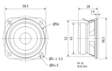 VISATON FR 58 - 8 Ohm - Laajakaistaelementit - FR58-8OHM - 4