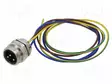 LIITIN: 7/8" - PISTORASIA - UROS - PIN: 3 - IP67 - SUORA - JOHDOT - 0,5M - Erikoisliittimet - 7830-03-T13CW-05M - 1