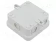 KYTKENTÄRASIA - X: 75MM - Y: 75MM - Z: 37MM - IP55 - VAALEANHARMAA - Kytkentärasiat - FD-7-M - 2