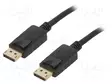 KAAPELI - DISPLAYPORT-PISTOKE,MOLEMMIN PUOLIN - PVC - 5M - MUSTA - HDMI, DVI, DisplayPort johdot - CC-DP2-5M - 1