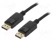 KAAPELI - DISPLAYPORT-PISTOKE,MOLEMMIN PUOLIN - PVC MUSTA - HDMI, DVI, DisplayPort johdot - CC-DP2-10M - 1