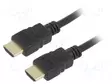 KAAPELI - HDMI-PISTOKE,MOLEMMIN PUOLIN - PVC - HDMI 2.0 - 1M - MUSTA - HDMI, DVI, DisplayPort johdot - CC-HDMI4-1M - 1