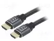 KAAPELI - HDMI-PISTOKE,MOLEMMIN PUOLIN - TEKSTIILI - HDMI 2.0 - 2M - HDMI, DVI, DisplayPort johdot - CCBP-HDMI-2M - 1