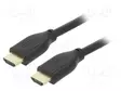 KAAPELI - HDMI-PISTOKE,MOLEMMIN PUOLIN - PVC - HDMI 2.1 - 2M - MUSTA - HDMI, DVI, DisplayPort johdot - CC-HDMI8K-2M - 1