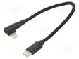 KAAPELI - USB 2.0 - APPLE LIGHTNING KULMALIITIN,USB C PISTOKE - USB kaapelit ja adapterit - CC-USB2-CMLML-0.2M - 1