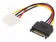 KAAPELI: VIRTALÄHDE SATA - MOLEX NAARAS-SATA 15PIN UROS - 0,15M - Tietokonetarvikkeet - muut - CC-SATA-PS-M - 1