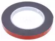 KAKSIPUOLEINEN TEIPPI - W: 12MM - L: 5M - PAKS.: 1,2MM - KAKSIPUOLINEN - MUSTA - Eristysteipit ja -nauhat - AFTC-6411-12MM-5M - 1