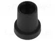 NUPPI - KARTIONUPPI - TERMOPLASTINEN - ØAKSELIN: 6MM - Ø14X18MM - MUSTA - Potentiometrien nupit - K85-14X18-BLK-M - 1