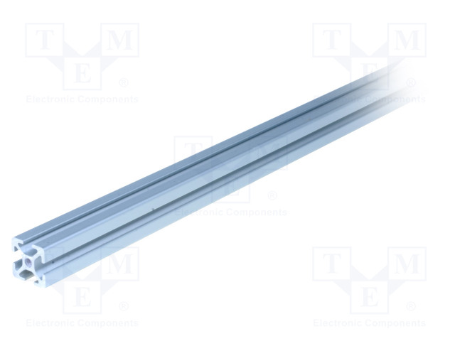 ALUMIINIPROFIILI - URAN LEVEYS: 5MM - W: 20MM - H: 20MM - L: 1M - ALUMIINI - Alumiiniprofiilit - K2020-I51M - 1