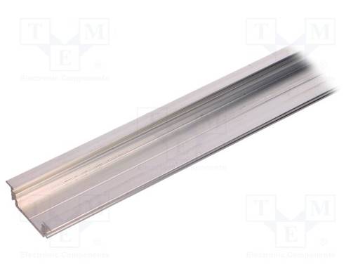 ALUMIINIPROFIILI LED-NAUHOILLE - LUONNOLLINEN - L: 1M - GROOVE14 - ALUMIINI - Profiilit LED nauhoille - TOP-GROOVE14-1M - 1