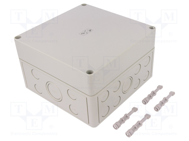 ASENNUSKOTELO - X: 180MM - Y: 182MM - Z: 110MM - TK PS - HARMA - Yleiskäyttöiset kotelot - TK-PS-1818-11-M - 1