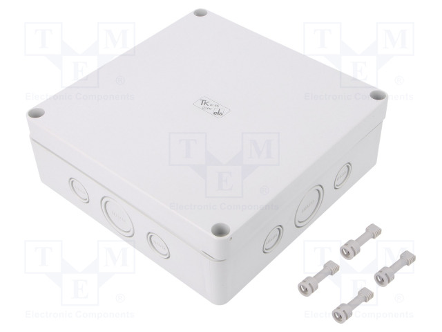 ASENNUSKOTELO - X: 180MM - Y: 182MM - Z: 63MM - TK PC - HARMA - Yleiskäyttöiset kotelot - TK-PC-1818-6F-M - 1