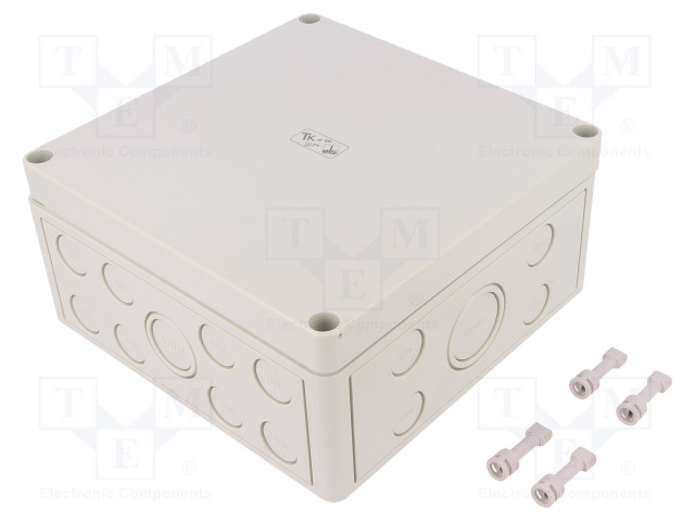 ASENNUSKOTELO - X: 180MM - Y: 182MM - Z: 90MM - TK PS - HARMA - Yleiskäyttöiset kotelot - TK-PS-1818-9-M - 1