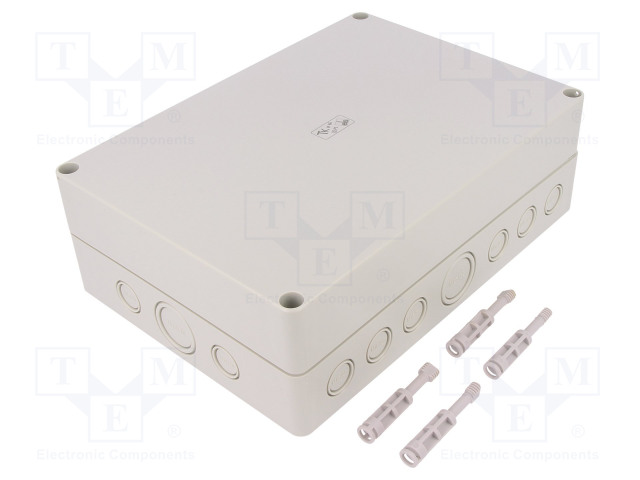ASENNUSKOTELO - X: 180MM - Y: 254MM - Z: 84MM - TK PS - HARMA - Yleiskäyttöiset kotelot - TK-PS-2518-8F-M - 1