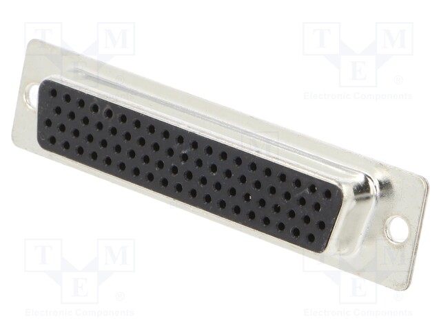 LIITIN: D-SUB HD - PIN: 78 - PISTOKE - NAARAS - JOHTOON - JUOTETTAVA - D liittimet - HDS-78-F-T-B-M - 1