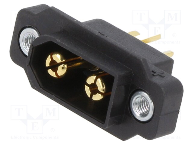 DC LIITIN XT60 - UROS - PIN: 3(2+1) - JUOTETTAVA - MUSTA - DC liittimet - XT60IE-M - 1
