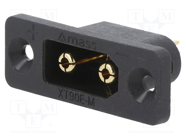 LIITIN: VIRTA- DC - PISTORASIA - UROS - XT90 - 30A - 500V - PIN: 2 - SUORA - DC liittimet - XT90E-M - 1