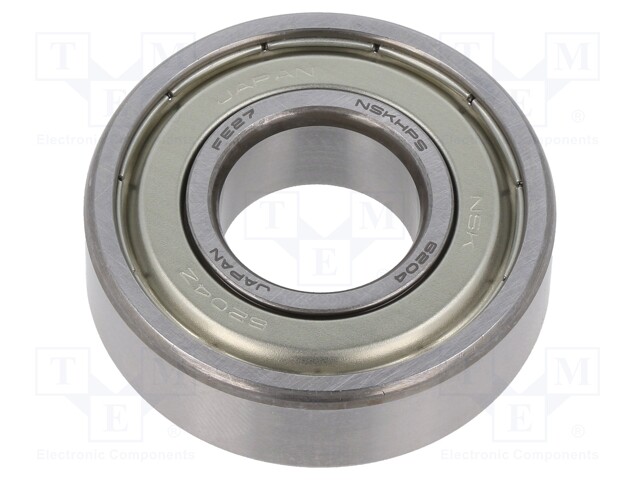 KUULALAAKERI - SISÄØ: 20MM - ULKOØ: 47MM - W: 14MM - Kuulalaakerit - NSK6204-ZZ-CM - 1