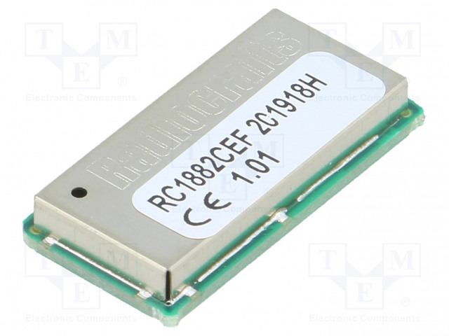 MODUULI: RF - ADC,GPIO,I2C,SPI,UART - -110DBM - 1,8÷3,8VDC - 14DBM - RF moduulit - RC1882CEF-IPM - 1