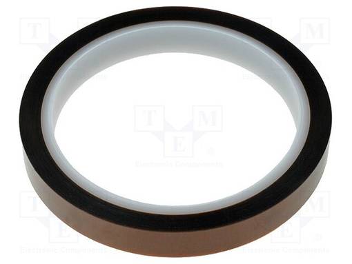 NAUHA: KORKEAN LÄMPÖTILAN KESTÄVÄ - PAKS.: 63,5UM - 55% - KULTA - W: 12MM - Piirilevykemikaalit - POLYHT-12MM - 1