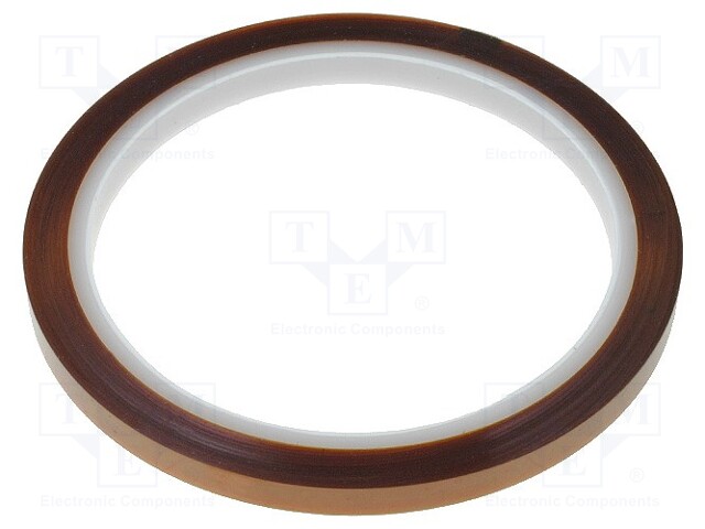 NAUHA: KORKEAN LÄMPÖTILAN KESTÄVÄ - PAKS.: 63,5UM - 55% - KULTA - W: 6MM - Piirilevykemikaalit - POLYHT-6MM - 1