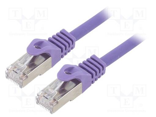 PATCH KAAPELI - S/FTP - CAT: 6A - RJ45-PISTOKE,MOLEMMIN PUOLIN - LANKA - RJ45 Ethernet kaapelit - PP6A-LSZHCU-V-1M - 1
