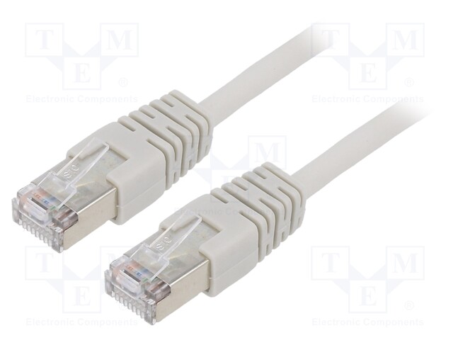 PATCH KAAPELI - F/UTP - CAT: 5E - RJ45-PISTOKE,MOLEMMIN PUOLIN - LANKA - RJ45 Ethernet kaapelit - PP22-10M - 1