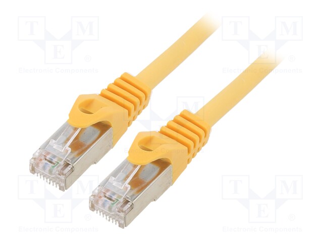 PATCH KAAPELI - S/FTP - CAT: 6A - RJ45-PISTOKE,MOLEMMIN PUOLIN - LANKA - RJ45 Ethernet kaapelit - PP6A-LSZHCU-Y-1M - 1