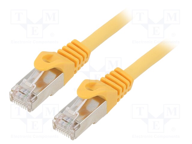 PATCH KAAPELI - S/FTP - CAT: 6A - RJ45-PISTOKE,MOLEMMIN PUOLIN - LANKA - RJ45 Ethernet kaapelit - PP6A-LSZHCU-Y-5M - 1