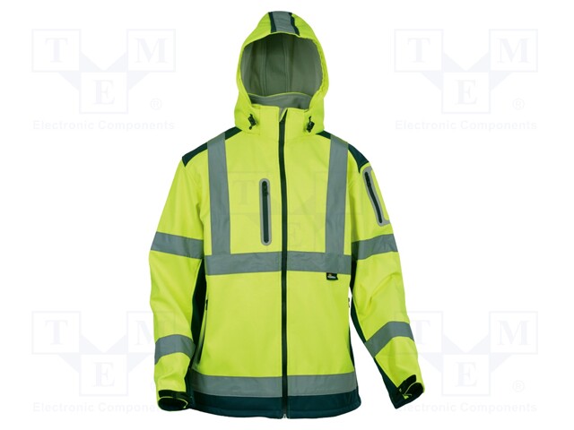 SOFTSHELL PAITA - KOKO: M - KELTAINEN-TUMMANSININEN - VAROITUSNAUHA - Työ- ja suojavaatteet - VWVWJK177YNM - 1