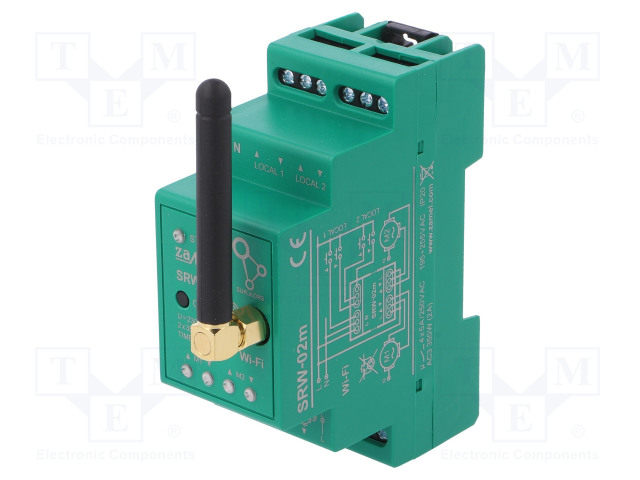 SÄLEKAIHTIMIEN OHJAIN - SMART HOME - DIN-KISKOLLE - 230VAC - IP20 - Rakennusautomatiikka - SRW-02M - 1