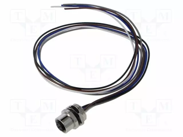 LIITIN: M12 - N LIITINAARAS - PIN: 5 - SUORA - B-KOODI-PROFIBUS - M12 liittimet - 1220-05B-T16CW-05M - 1