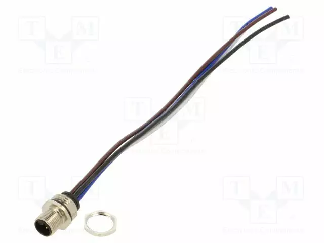 LIITIN: M12 - PISTORASIA - UROS - PIN: 4 - SUORA - L-KOODI-POWER - 16A - M12 liittimet - 1230-04L-T16CW-02M - 1