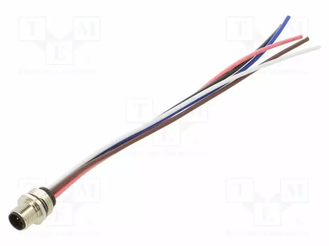 LIITIN: M12 - PISTORASIA - UROS - PIN: 5 - SUORA - L-KOODI-POWER - 16A - M12 liittimet - 1230-05L-T16CW-02M - 1