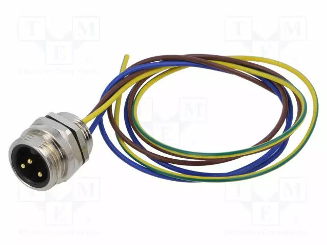 LIITIN: 7/8" - PISTORASIA - UROS - PIN: 3 - IP67 - SUORA - JOHDOT - 0,5M - Erikoisliittimet - 7830-03-T13CW-05M - 1
