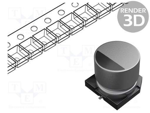 ELEKTROLYYTTIKONDENSAATTORI - SMD - 1000UF - 25VDC - Elektrolyyttikondensaattorit - vaaka - EEETKE102UAM - 1
